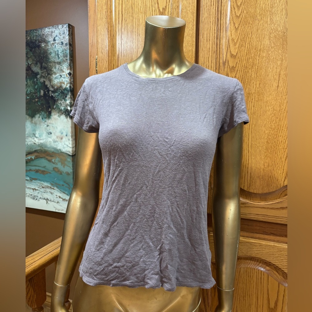 Babaton Heathered Gray Short Sleeve Tee